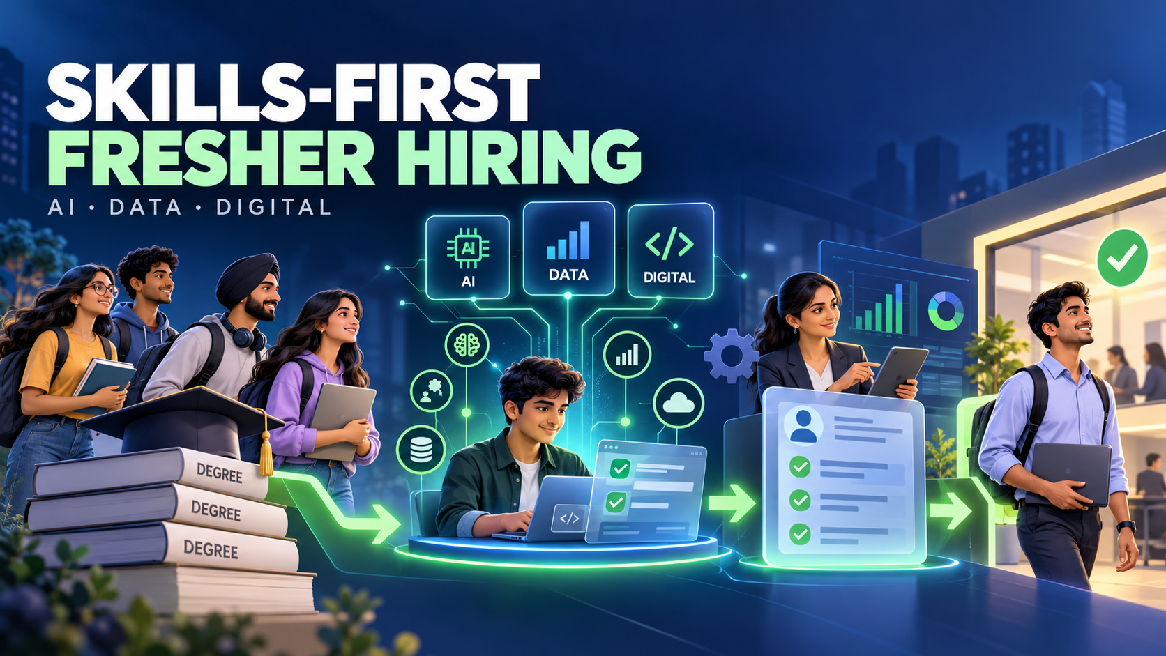 Skills-first fresher hiring in India